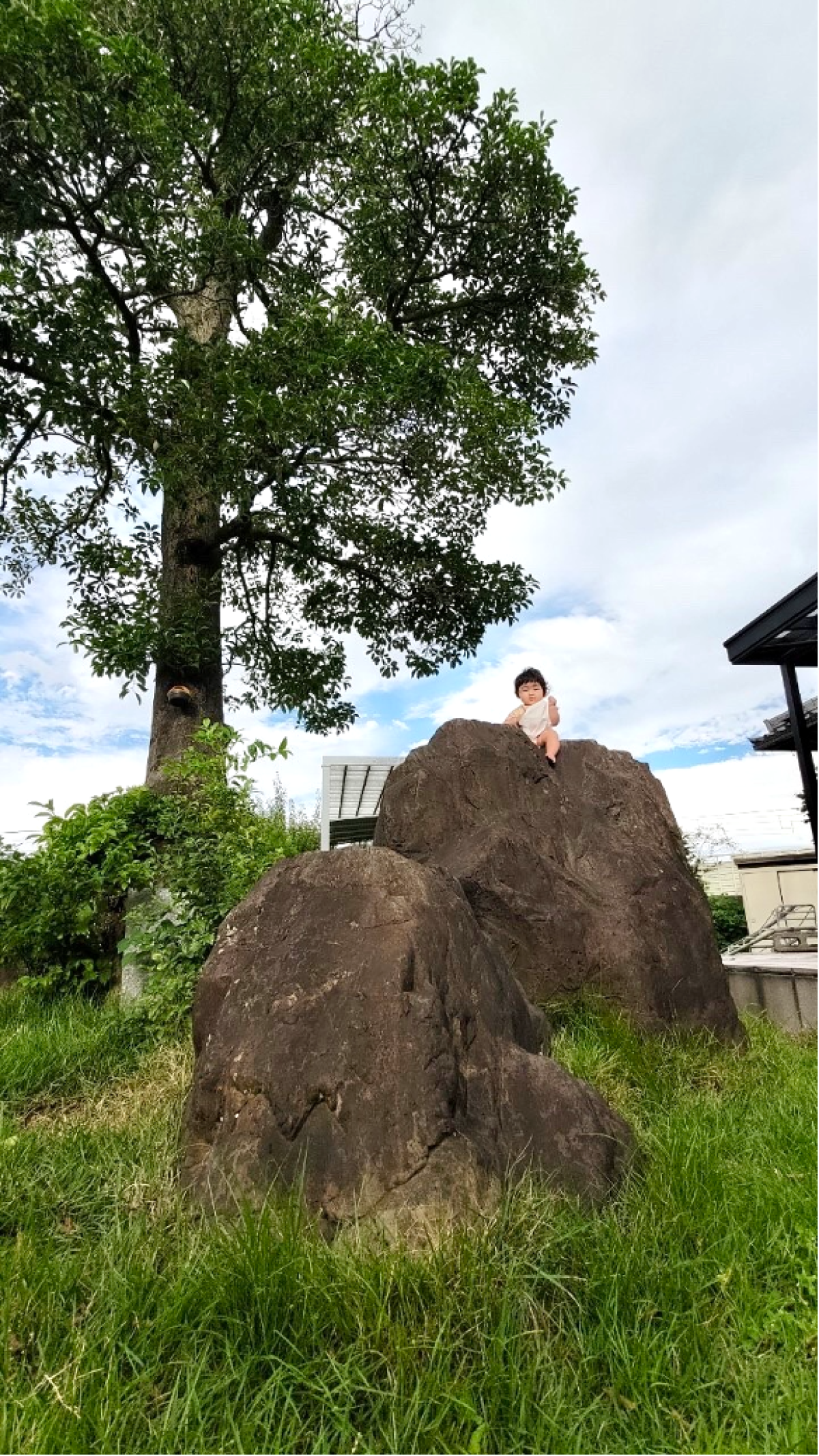 実家にある巨石