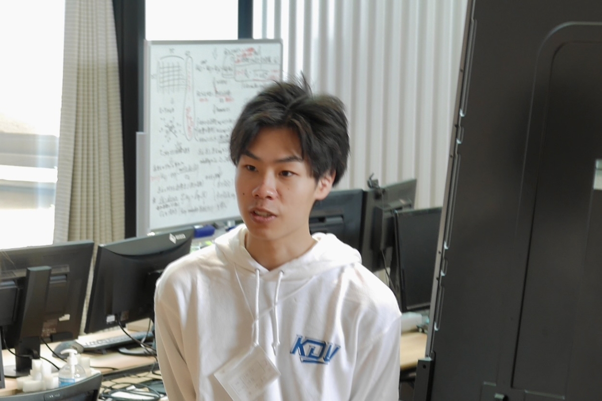 横山達也さんの様子