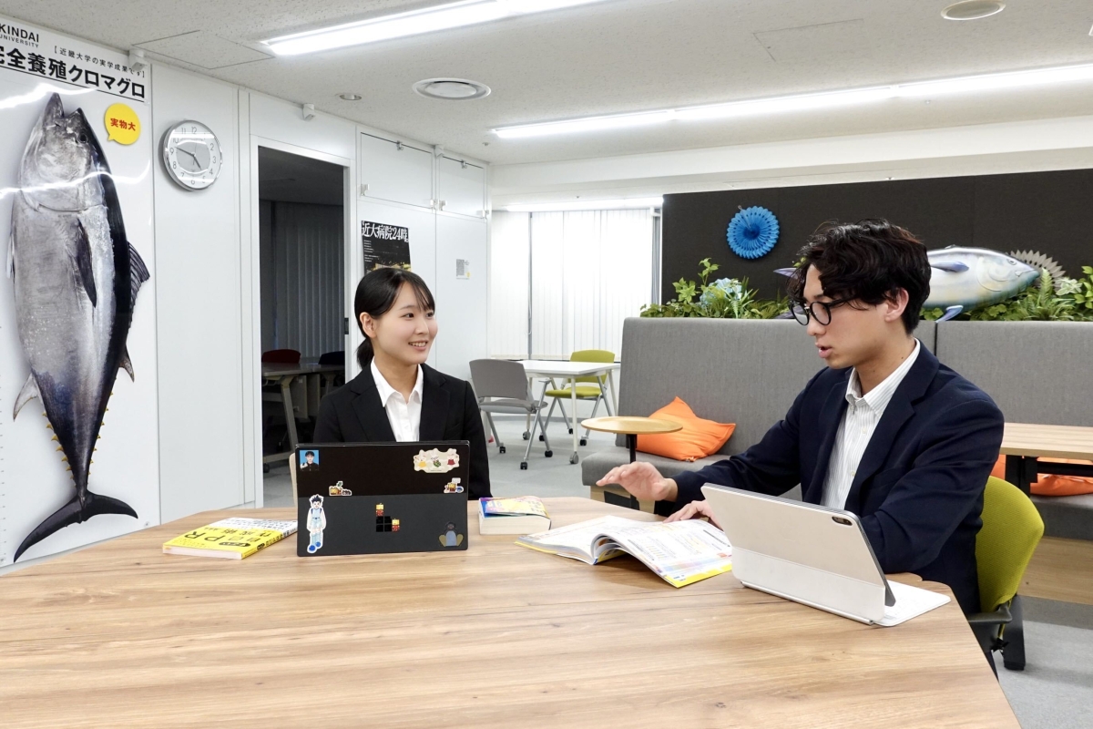 就職相談の様子